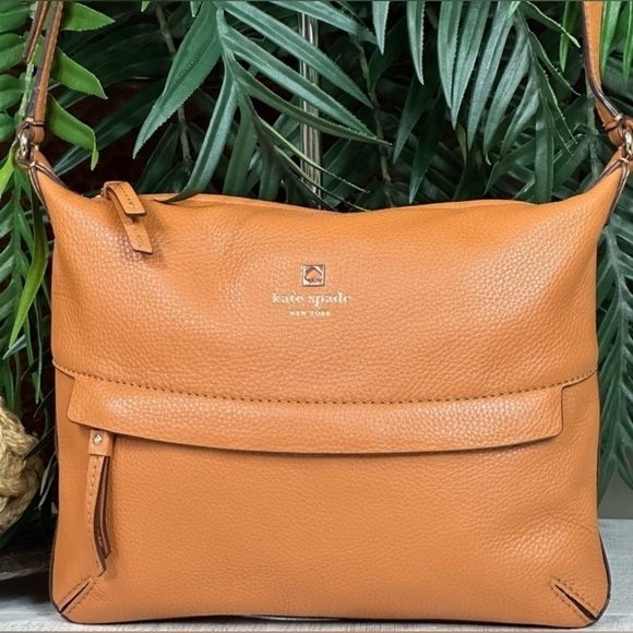 KATE SPADE NWOT Grant Park Starla Leather Camel Brown Crossbody Bag - Picture 3 of 15